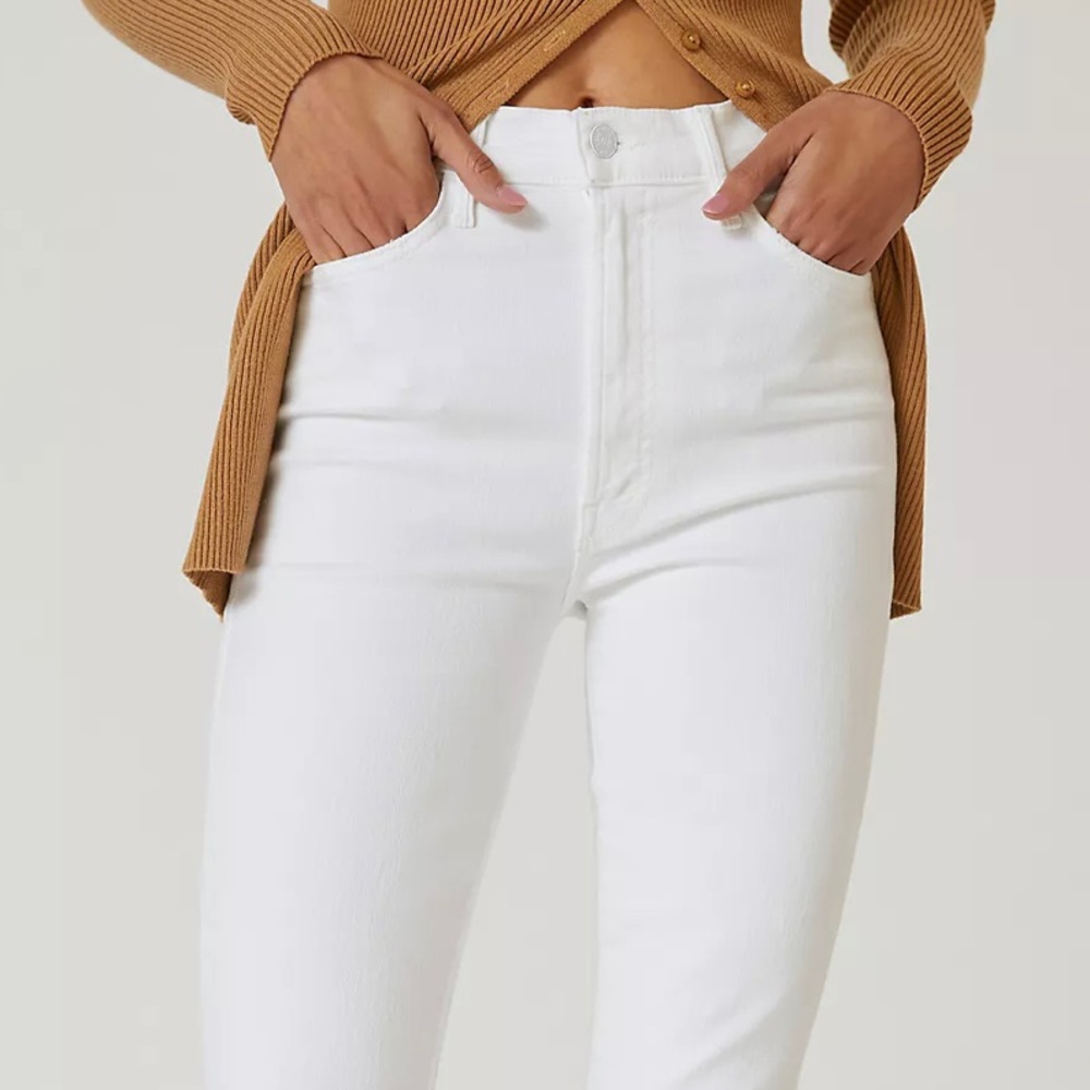 MOTHER ankle fray ‘Hustler’ jeans